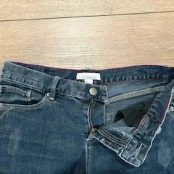 2.1 Denim Jean Shorts Medium Wash Rolled Cuff Women’s Sz 27 - Picture 8 of 11